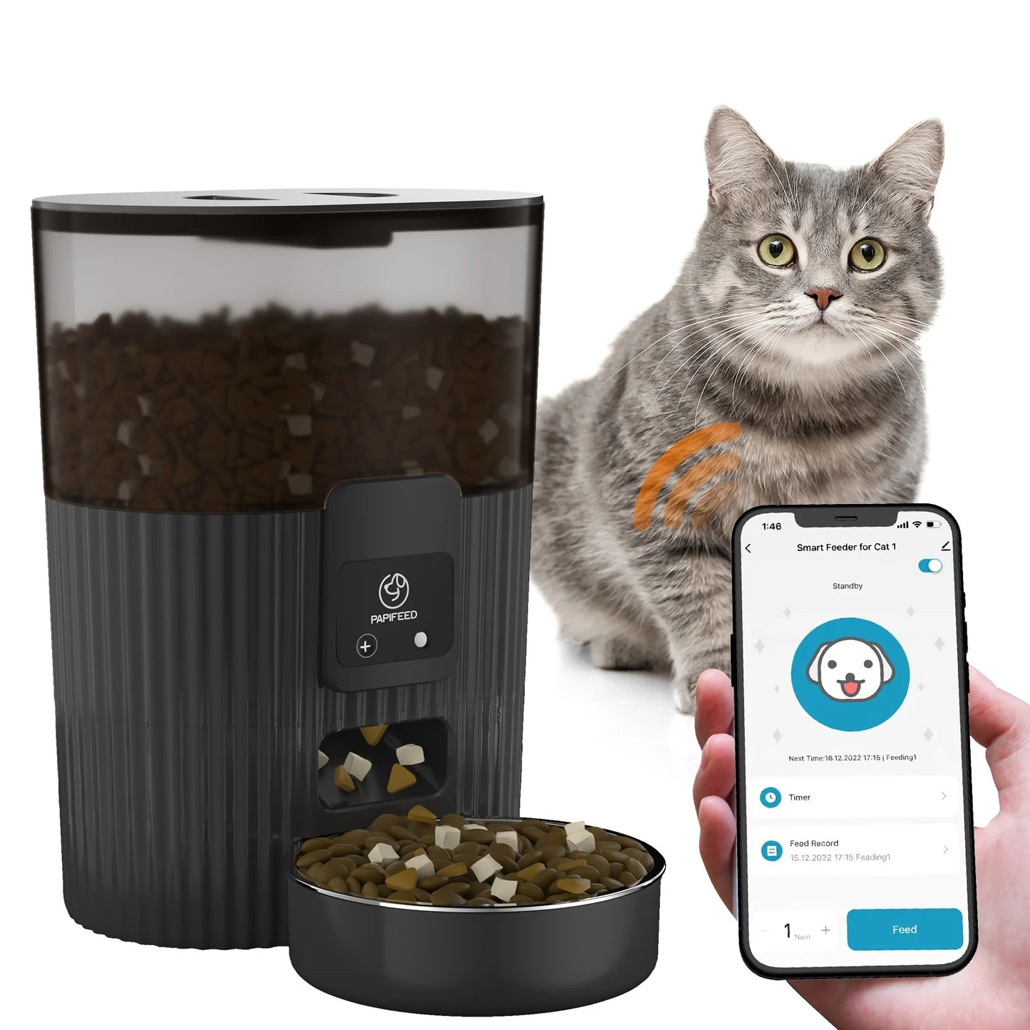 PAPIFEED cat automatic feeder