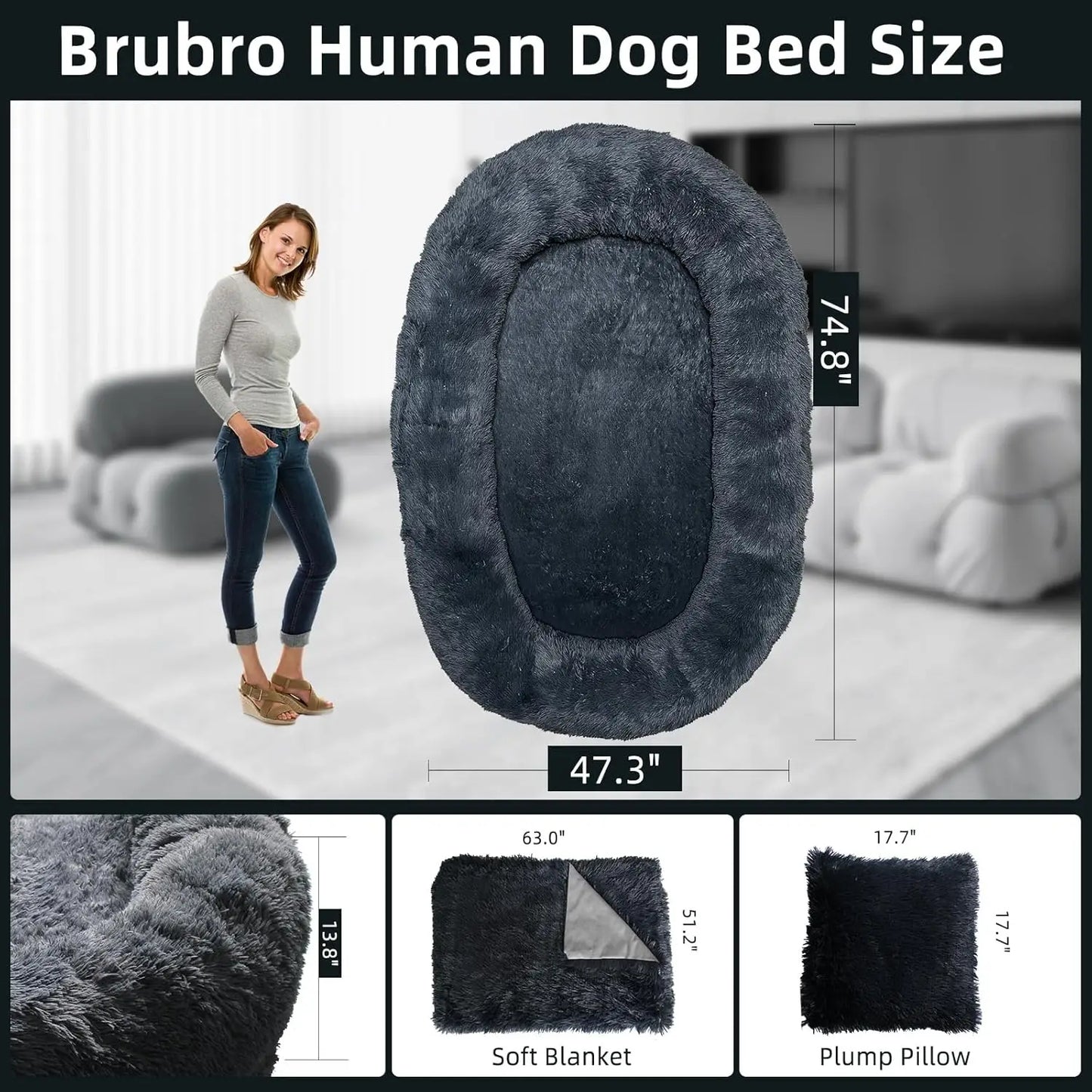 Large Human Dog Bed for Adult