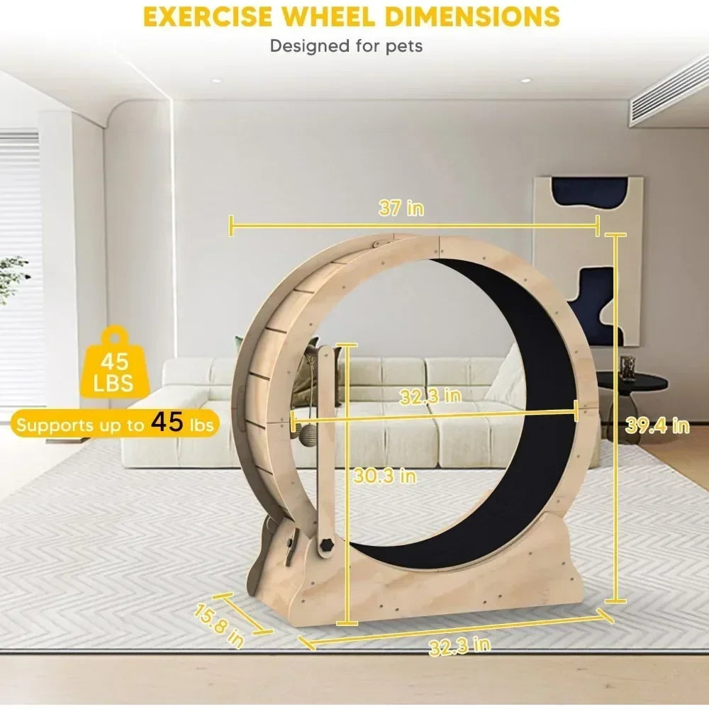 Cat Treadmill with Carpeted Runway