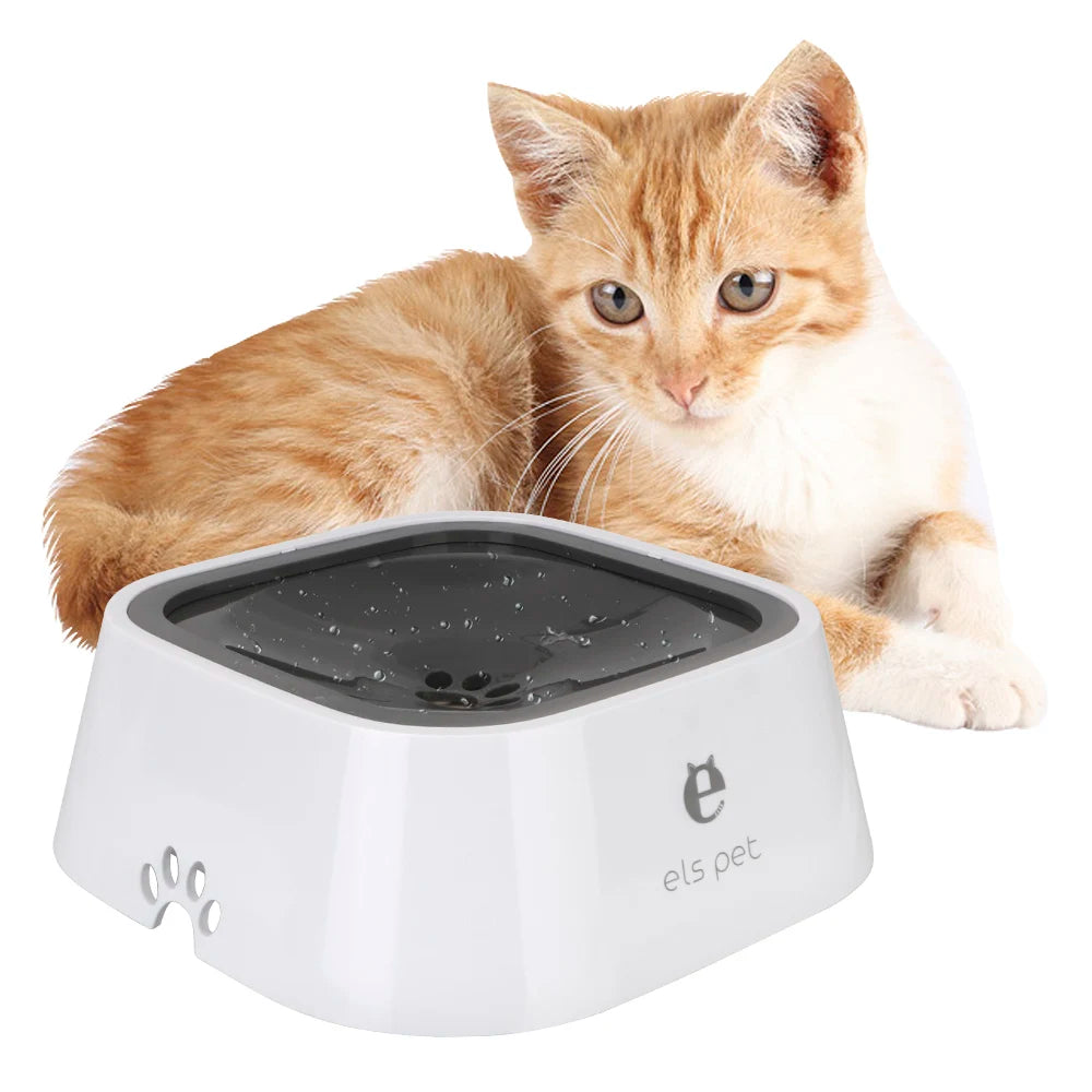 Anti-Overflow 1.5L Cat Dog Water Bowl