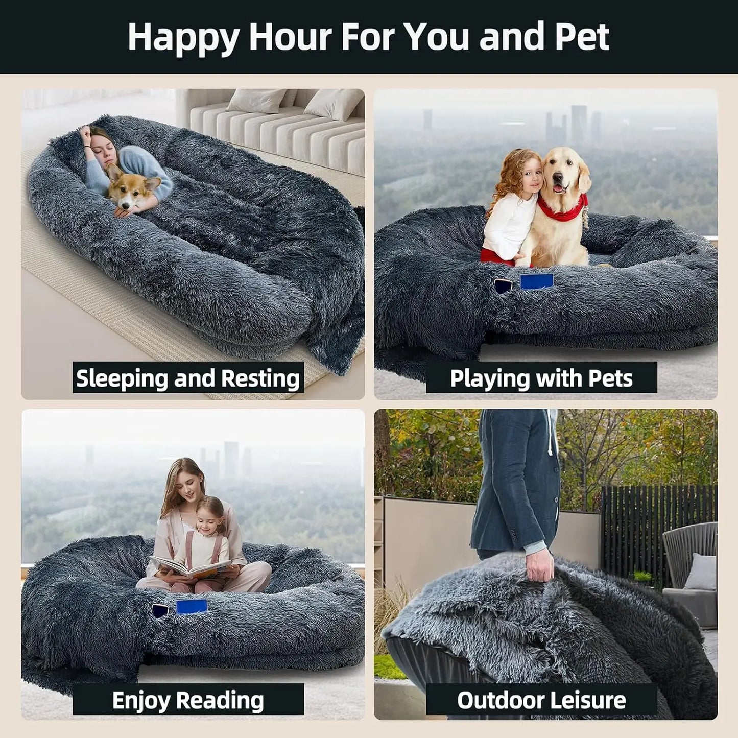 Large Human Dog Bed for Adult